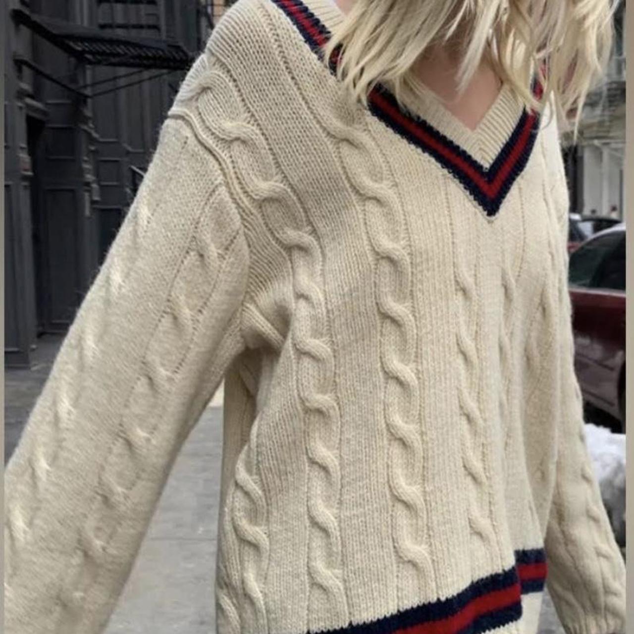 brandy melville nikki sweater fall sweater v neck... Depop