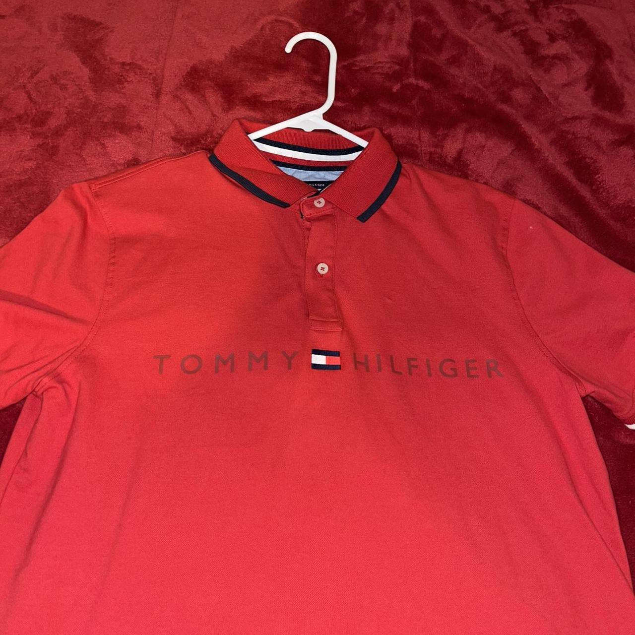 Tommy Hilfiger Polo shirt size Large in Mens, In... - Depop