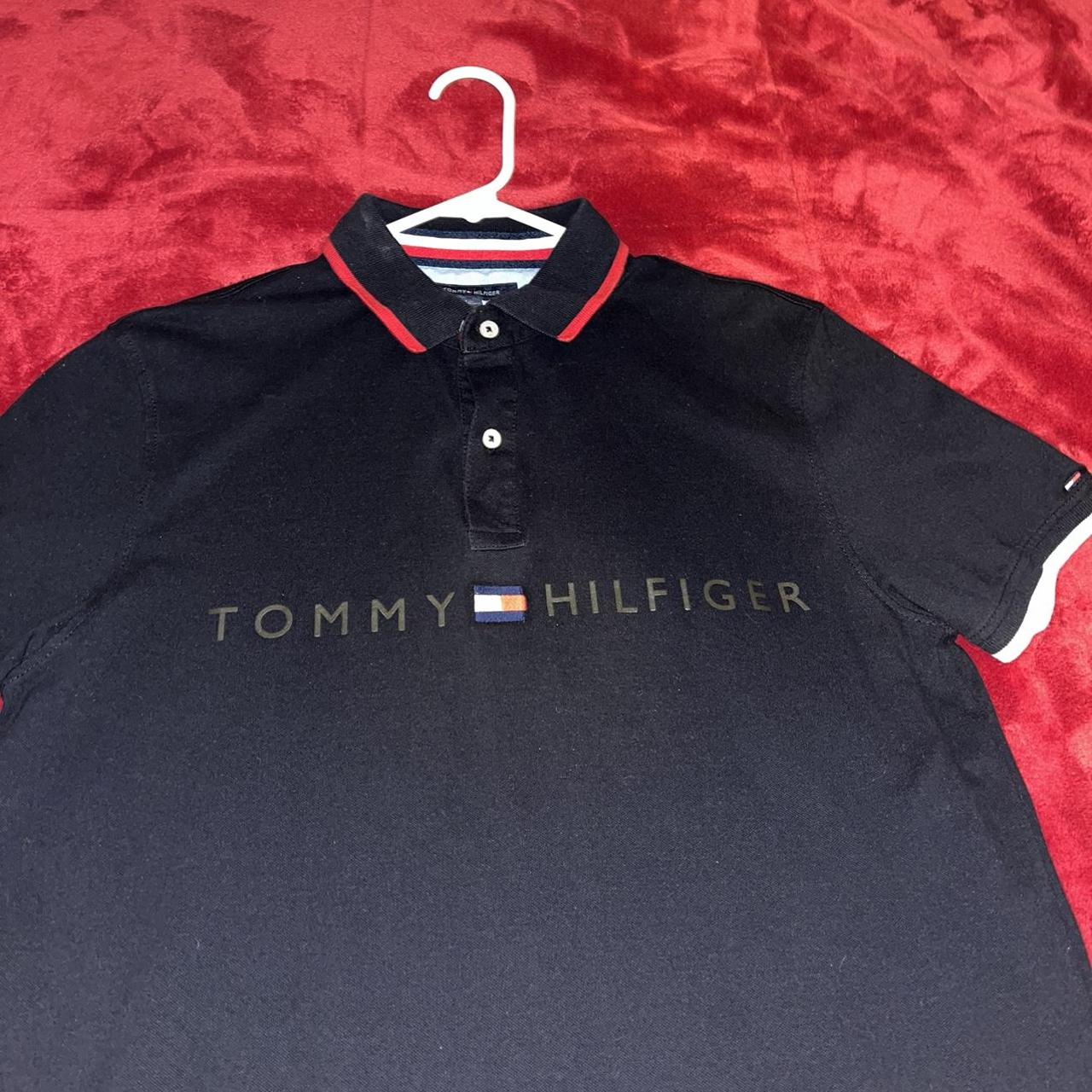 Tommy Hilfiger Polo shirt size large in mens, shirt... - Depop