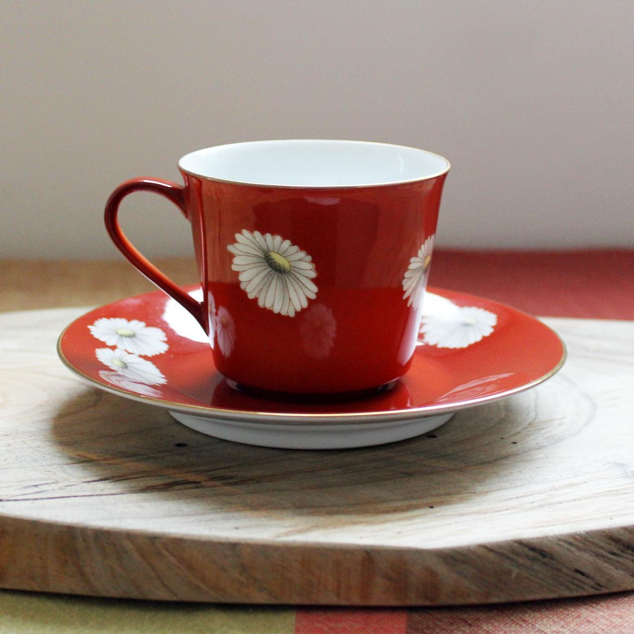 1950's Daisy Tea Cup Saucer Set Brand Depop