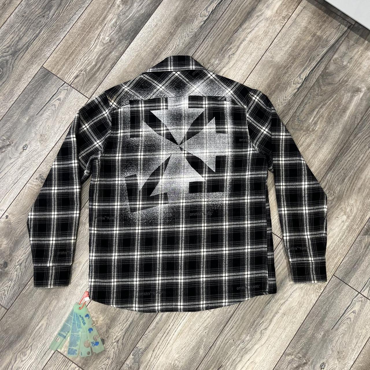 Off white stencil flannel best sale