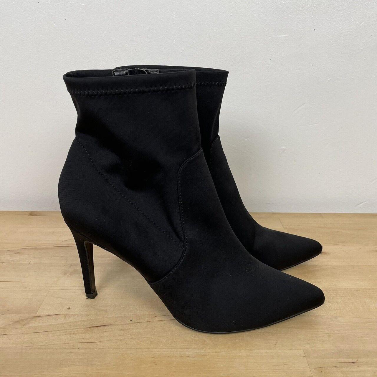 Dune Ormand High Heeled Ankle Sock Boots Black. Depop