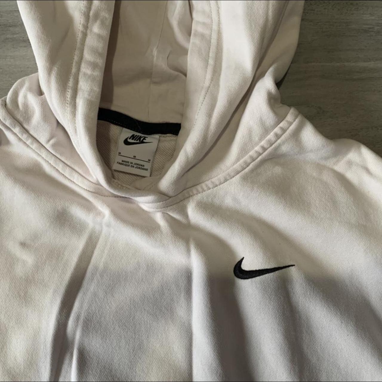 Y2k Nike Swooshwear Hoodie size M. White, very... - Depop