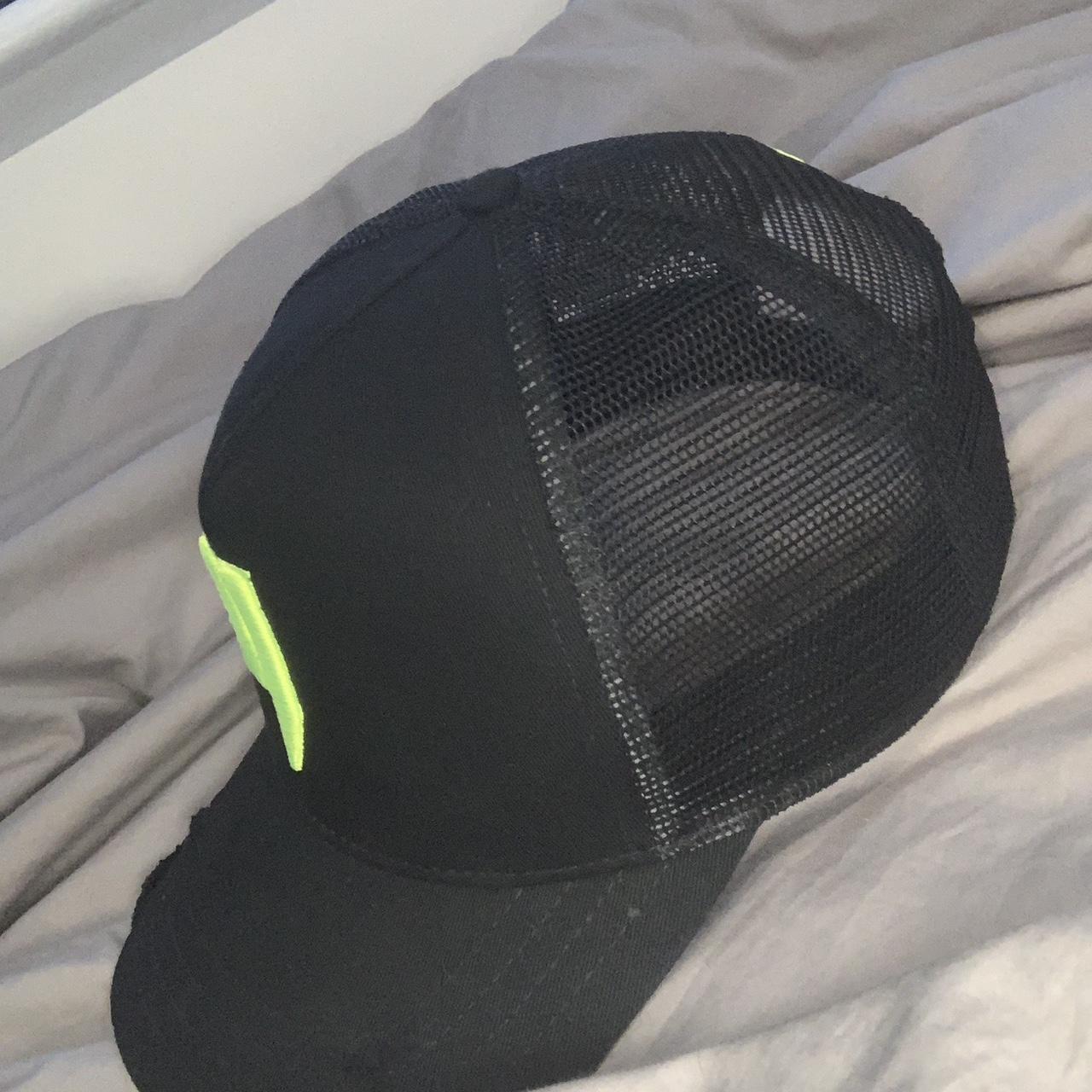 Brand new never worn yelir world cap neon green Depop