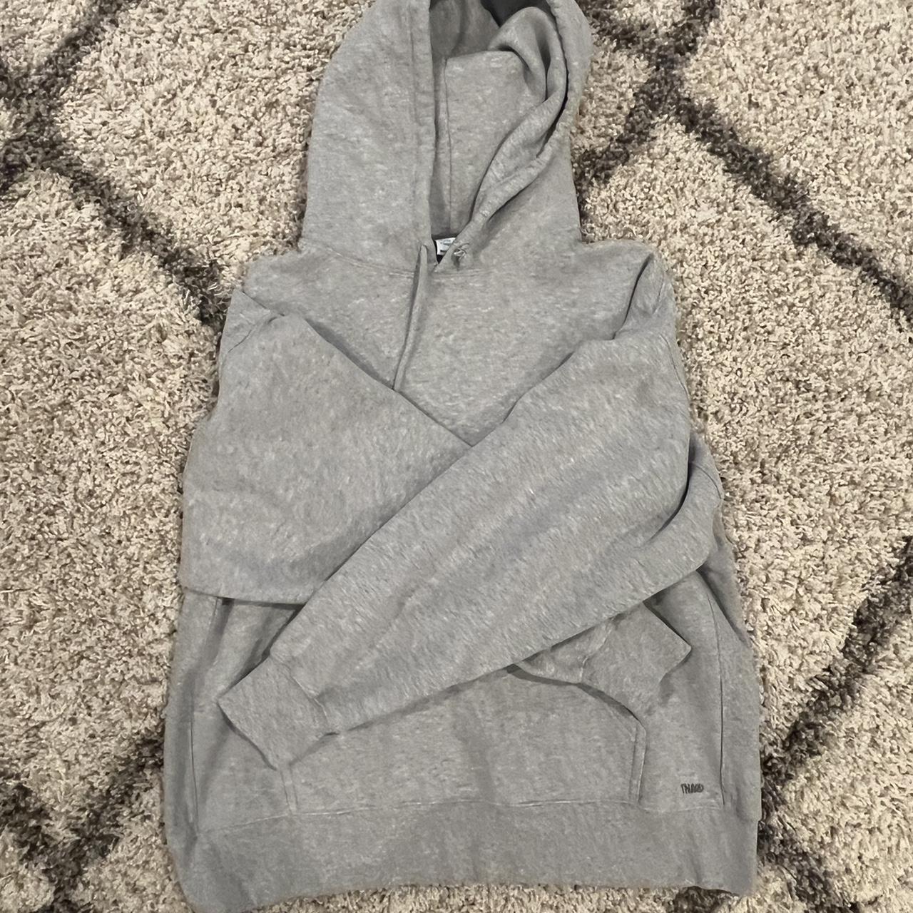 ARITIZIA TNA BOYFRIEND HOODIE light grey color... - Depop