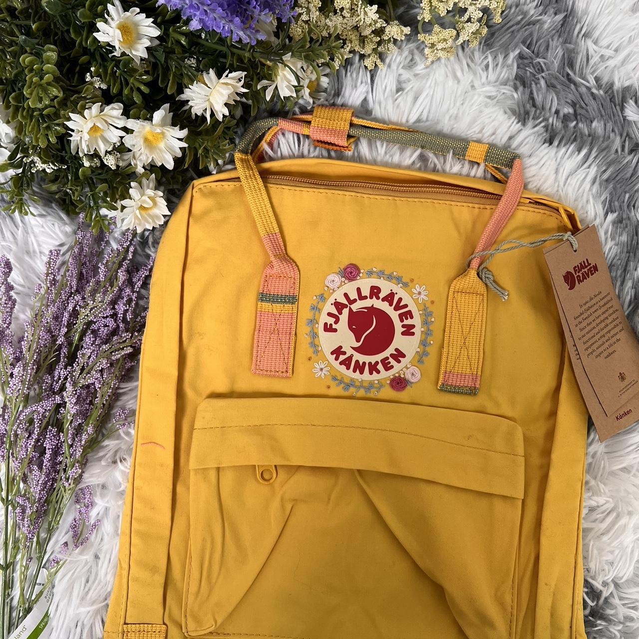 Fjallraven kanken blackpack handmade embroidery Depop