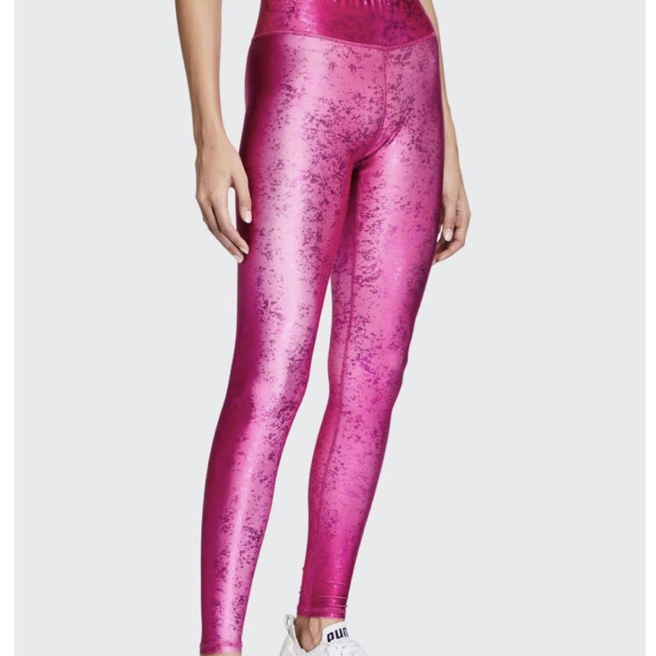 METALLIC PINK LEGGINGS