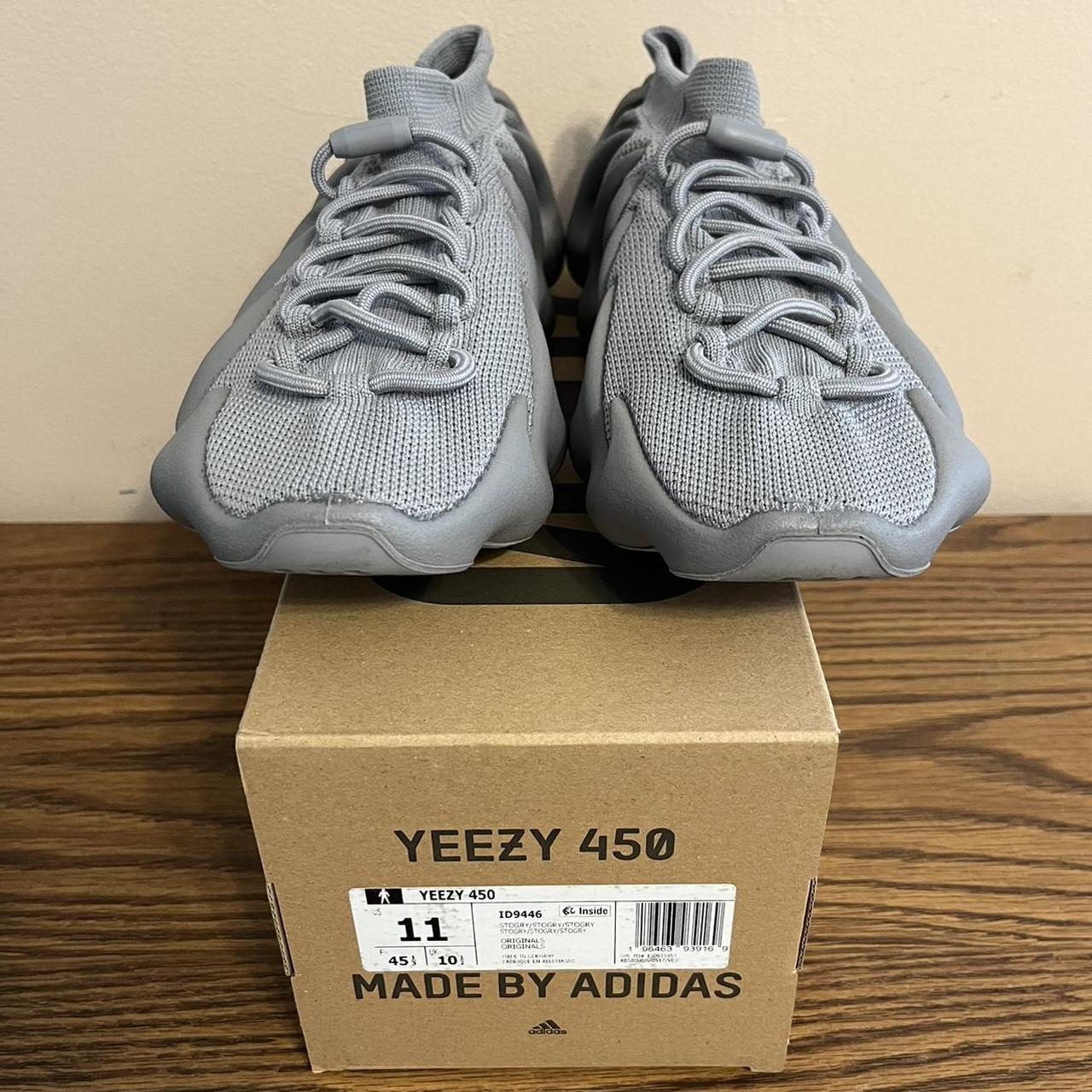 Adidas Yeezy 450 Stone Grey ID9446. A pair of Yeezy... - Depop