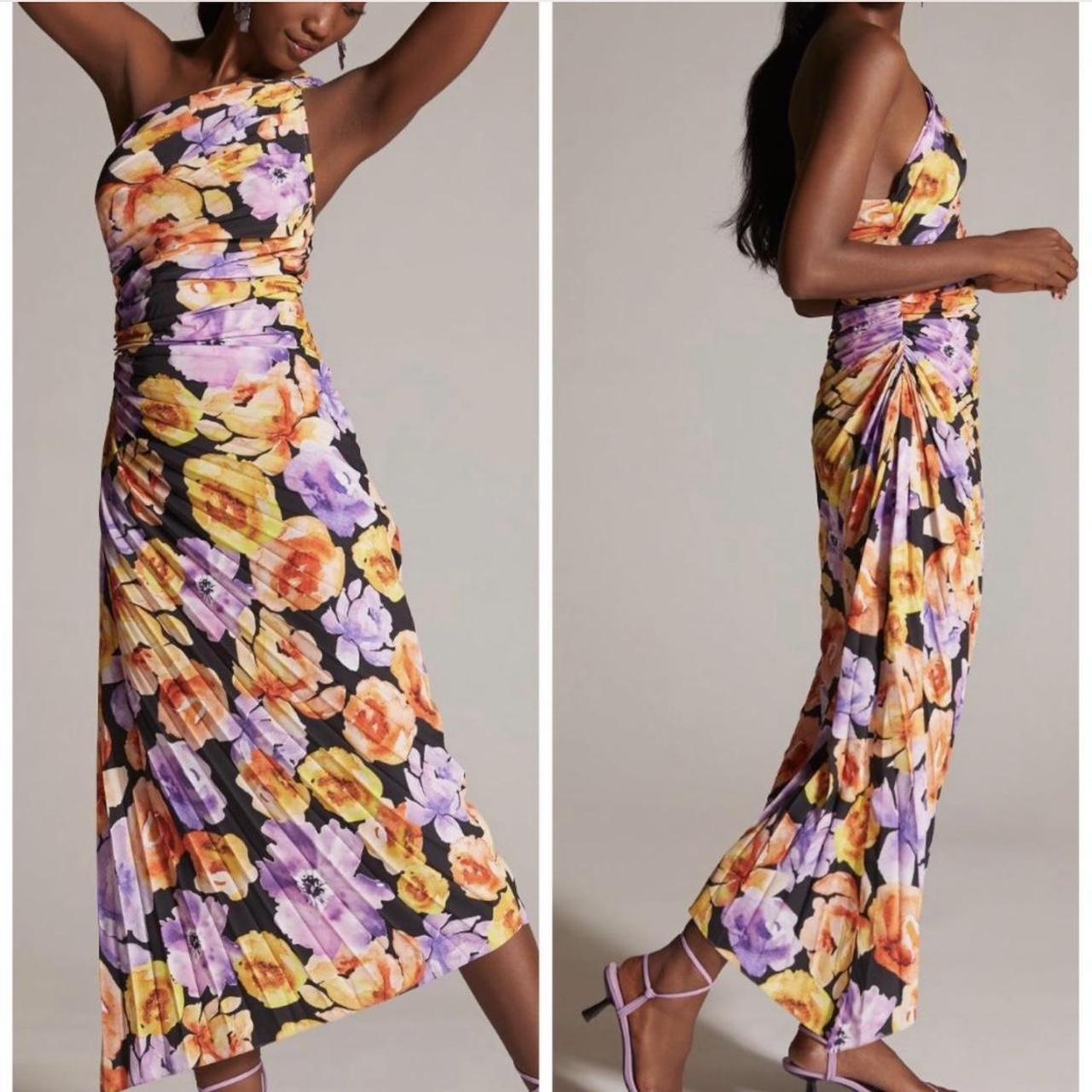 Anthropologie online Geisha Designs Asymmetrical Maxi Dress