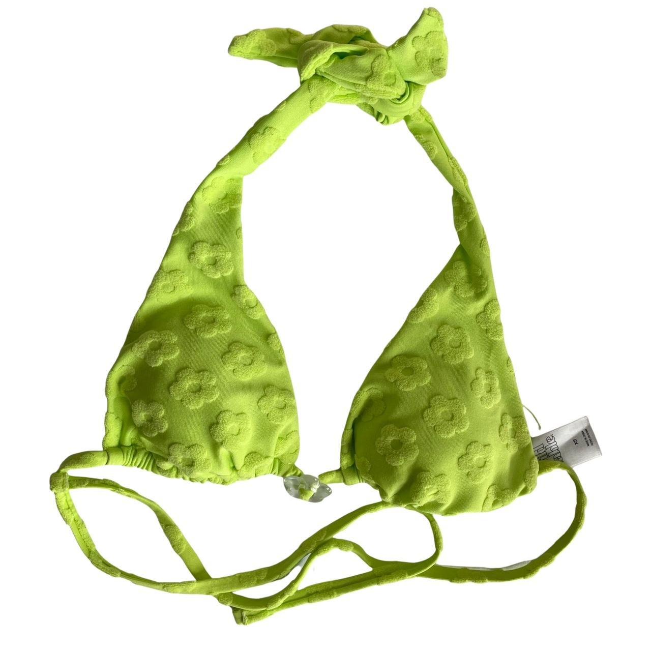 Wild Fable Women's Green Bikini-and-tankini-tops | Depop