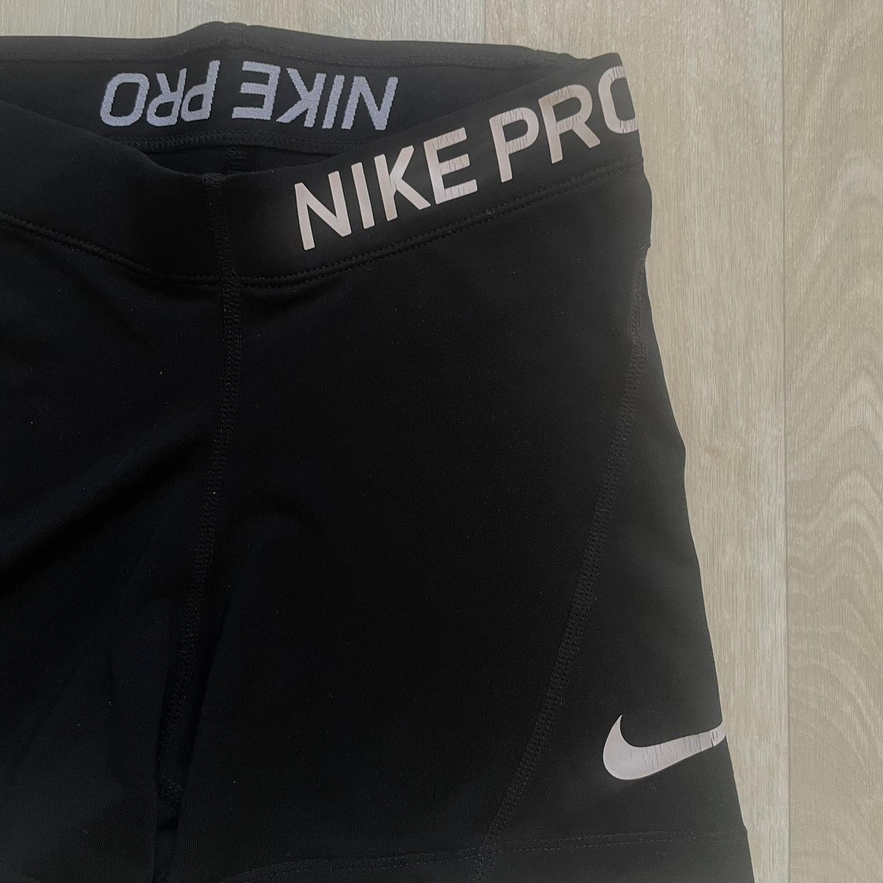 nike-pro-running-shorts-black-and-white-depop