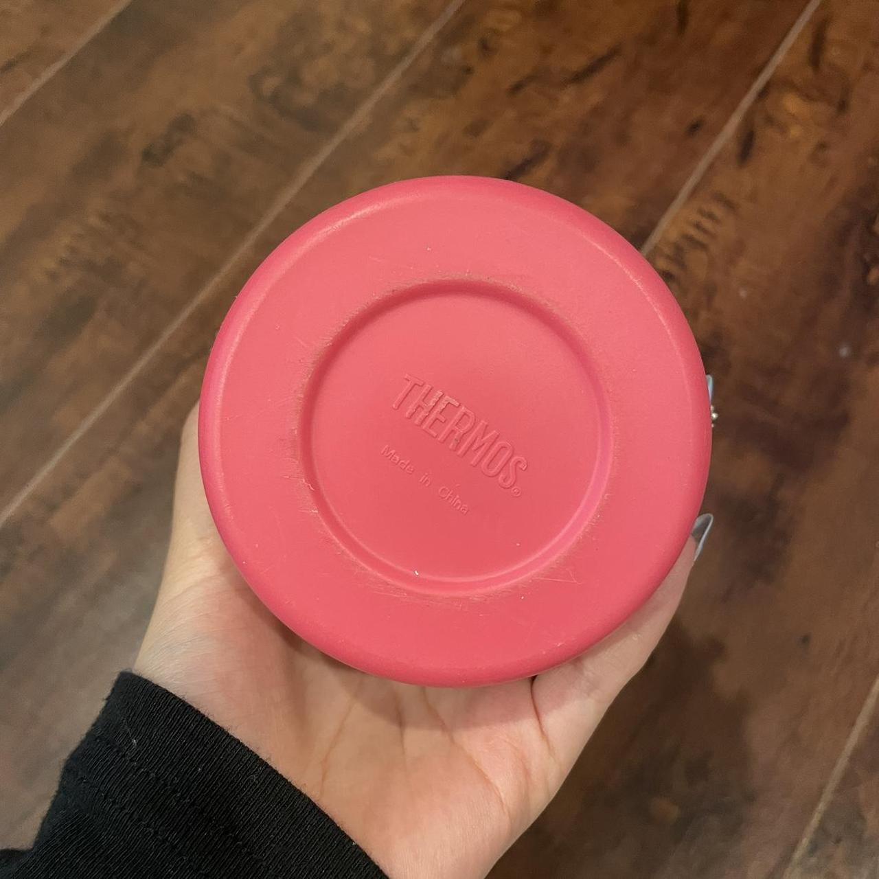 hello kitty thermos - has many scuffs/markings but - Depop