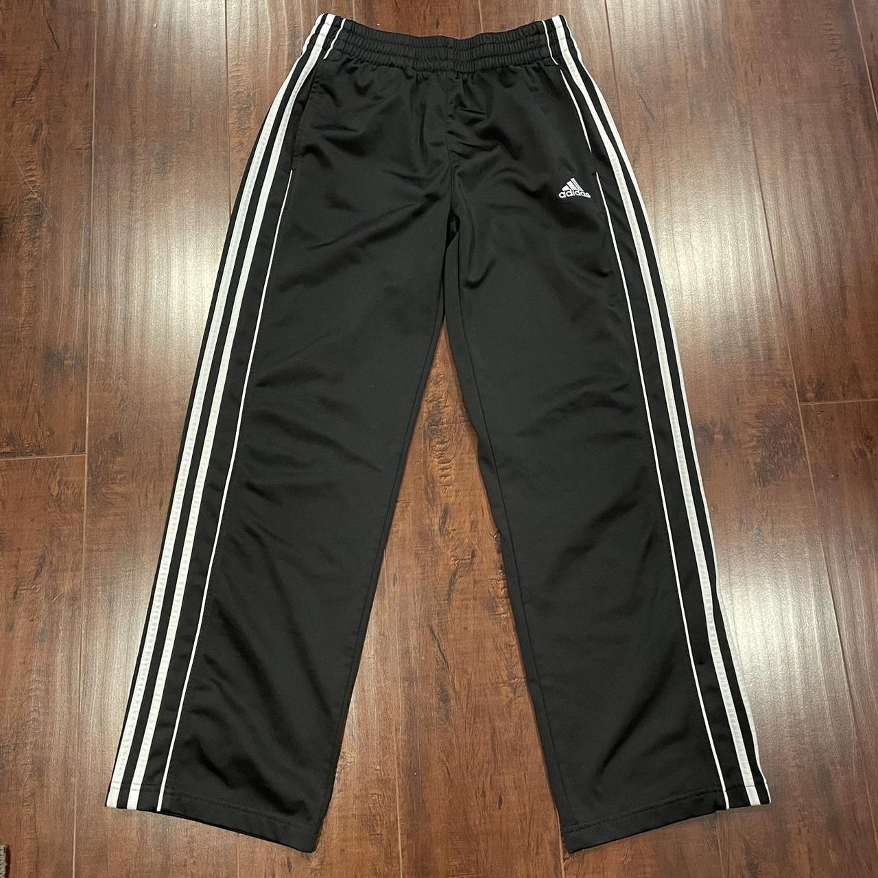 Adidas sweat track pants - youth large; modeled on... - Depop