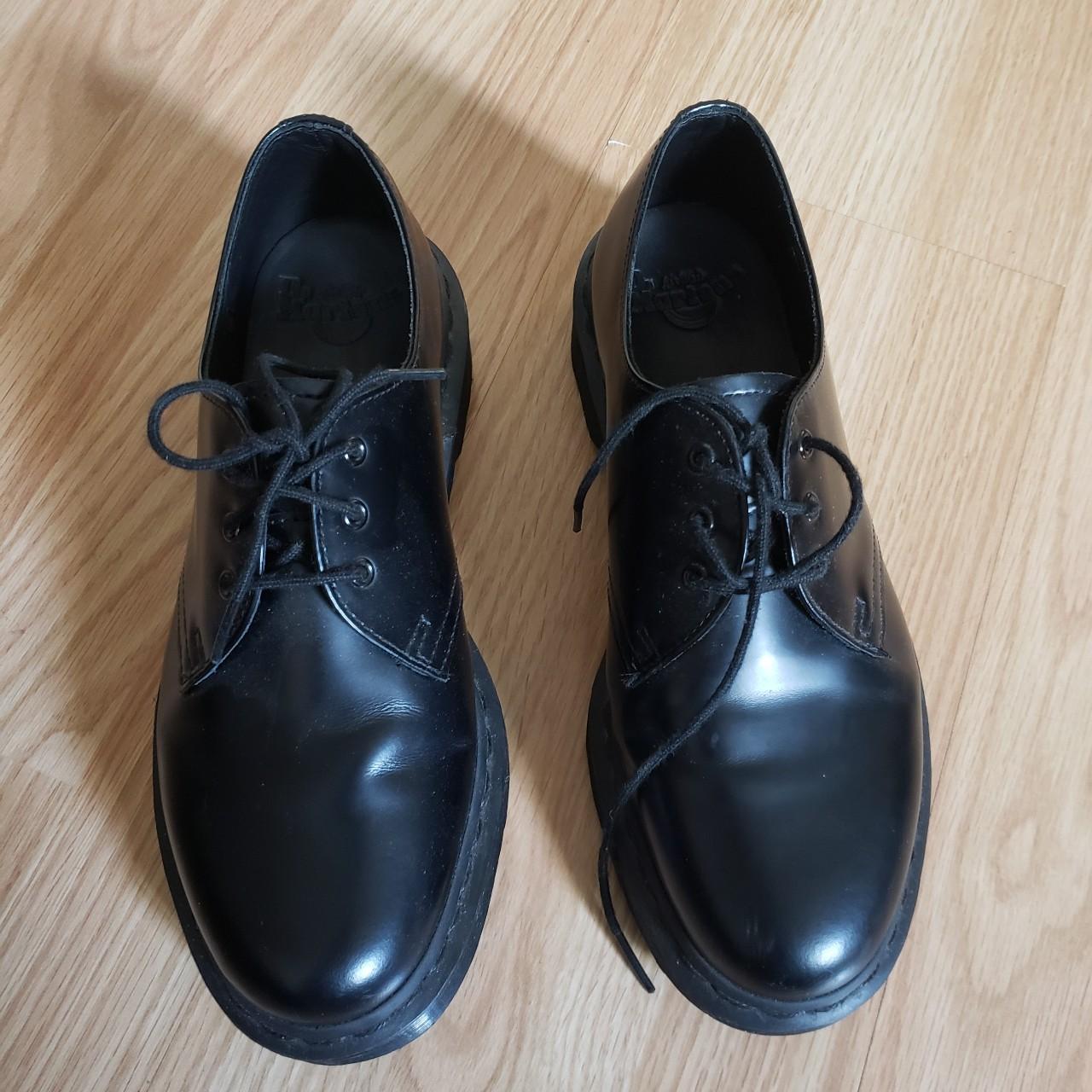 1461 mono smooth black