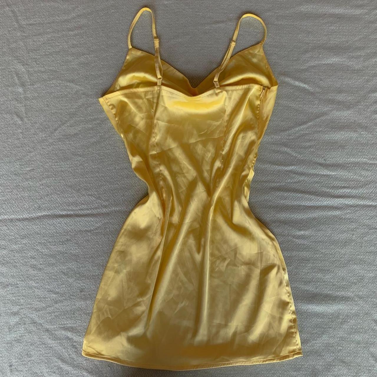 Princess Polly Women's Yellow Dress Depop