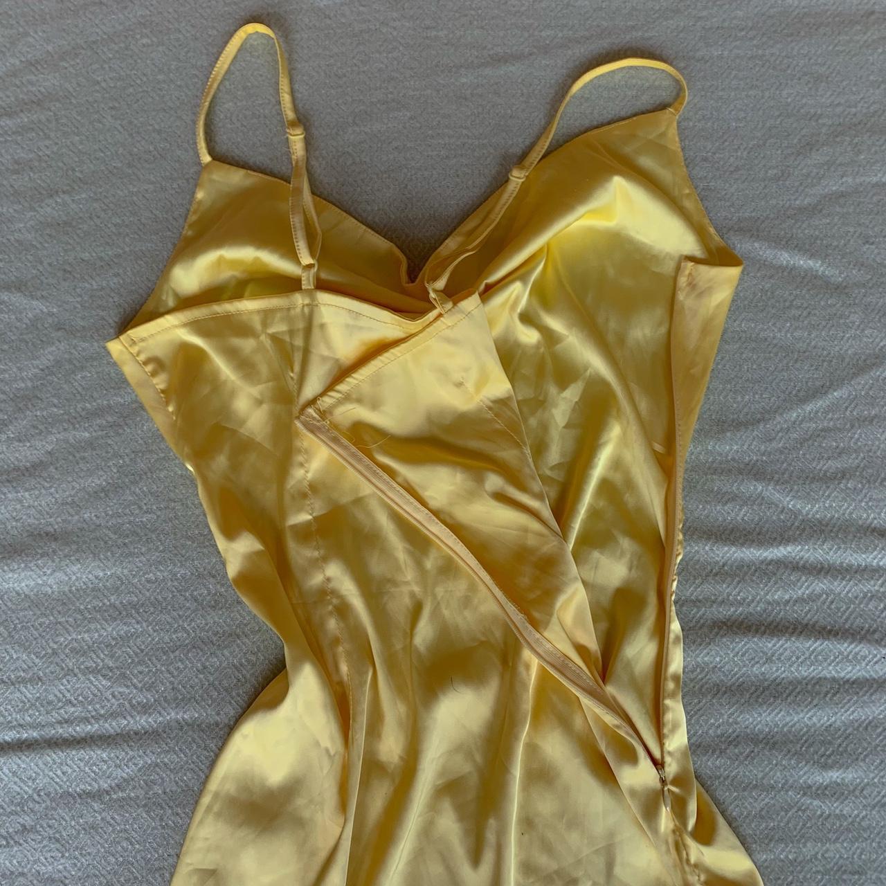 Princess Polly Women's Yellow Dress Depop