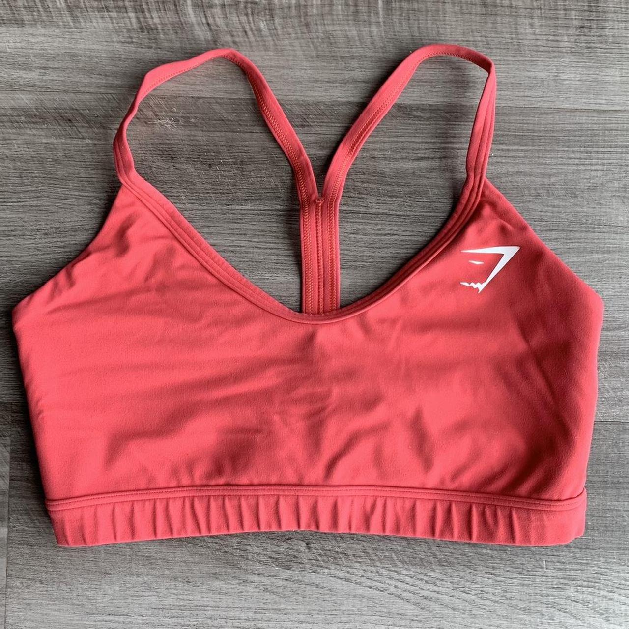 Gymshark Women's Red Bra | Depop