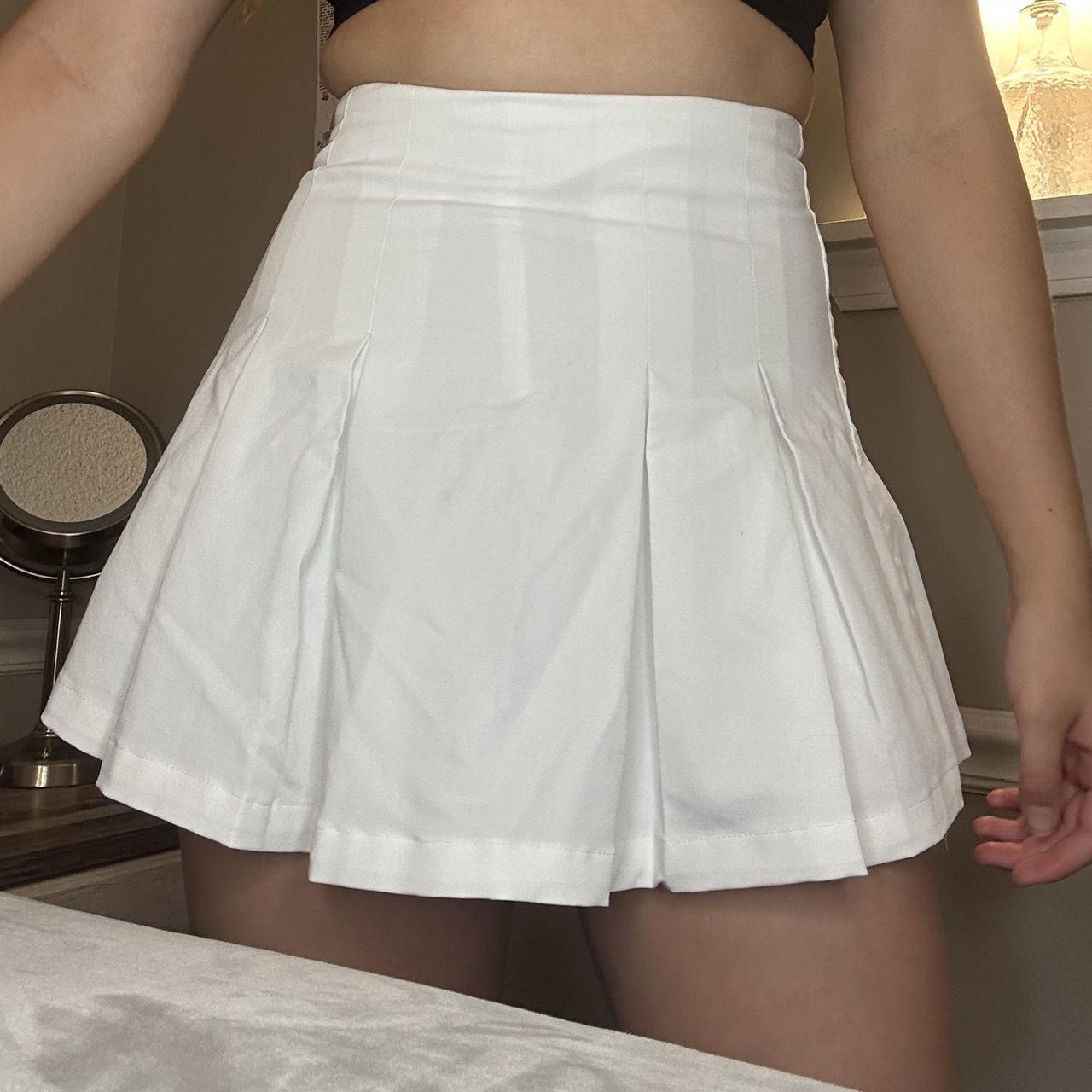 Tennis Clothing Shein Tennis Shein White Pleated Tennis Skirt #shein