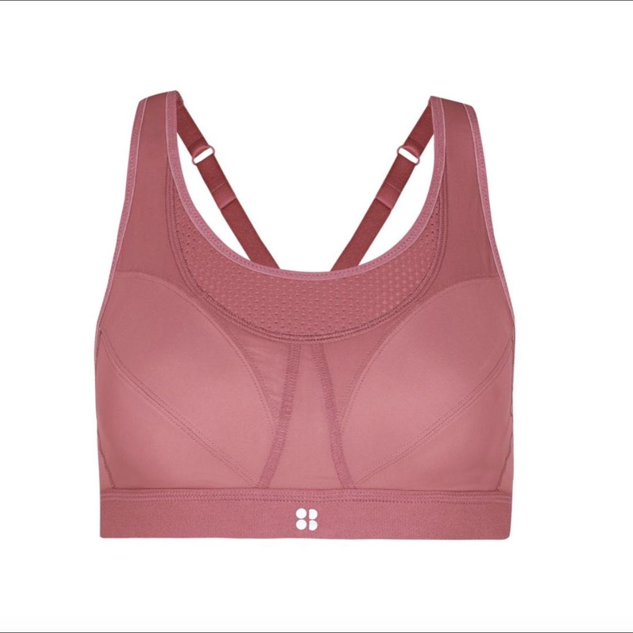 Sweaty Betty Brand New Ultra Run Sports Bra in Pink - Depop
