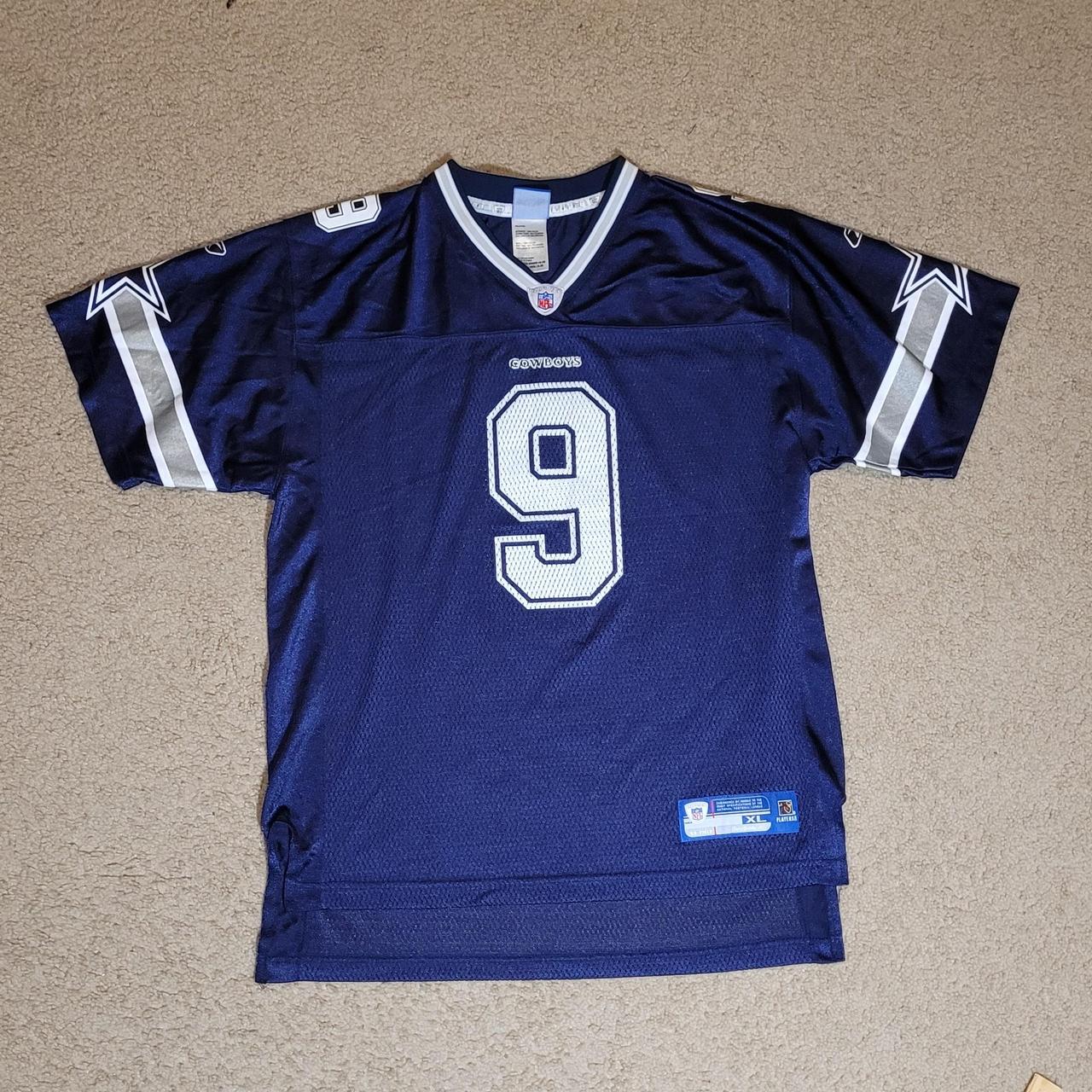 cowboys tony romo jersey, youth xl but could fit a - Depop