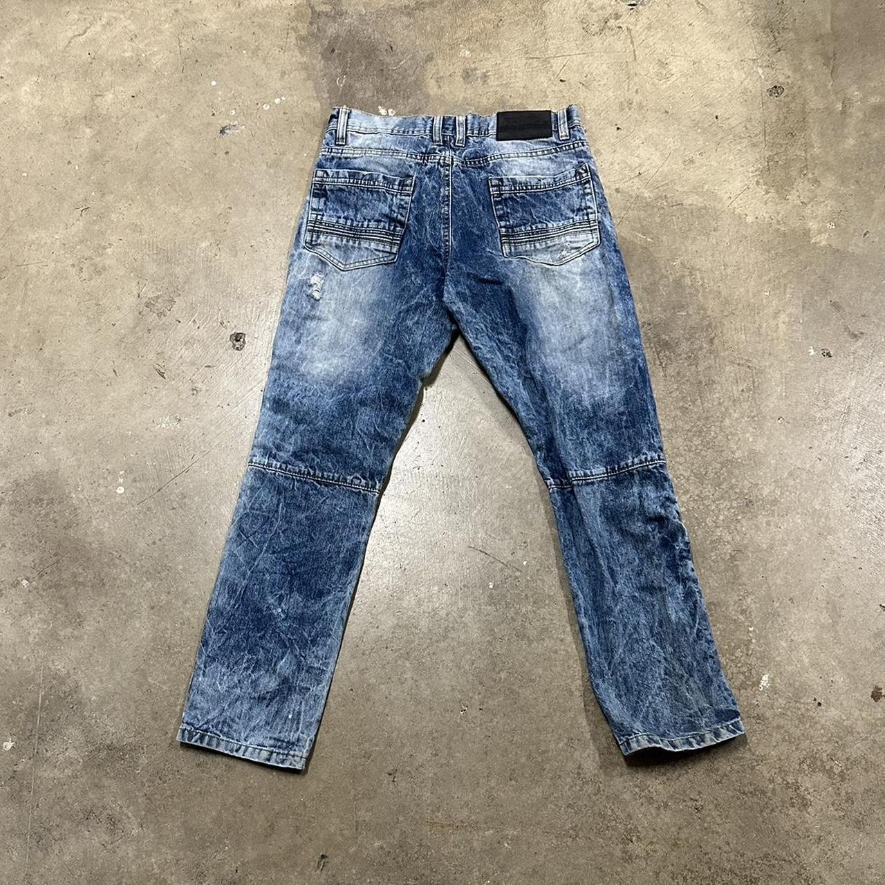 Y2K SouthPole Jeans 29X30 Custom art - Depop