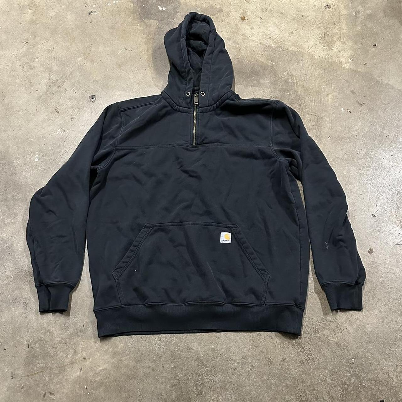 Carhartt Quarter Zip Up hoodie XL - Depop