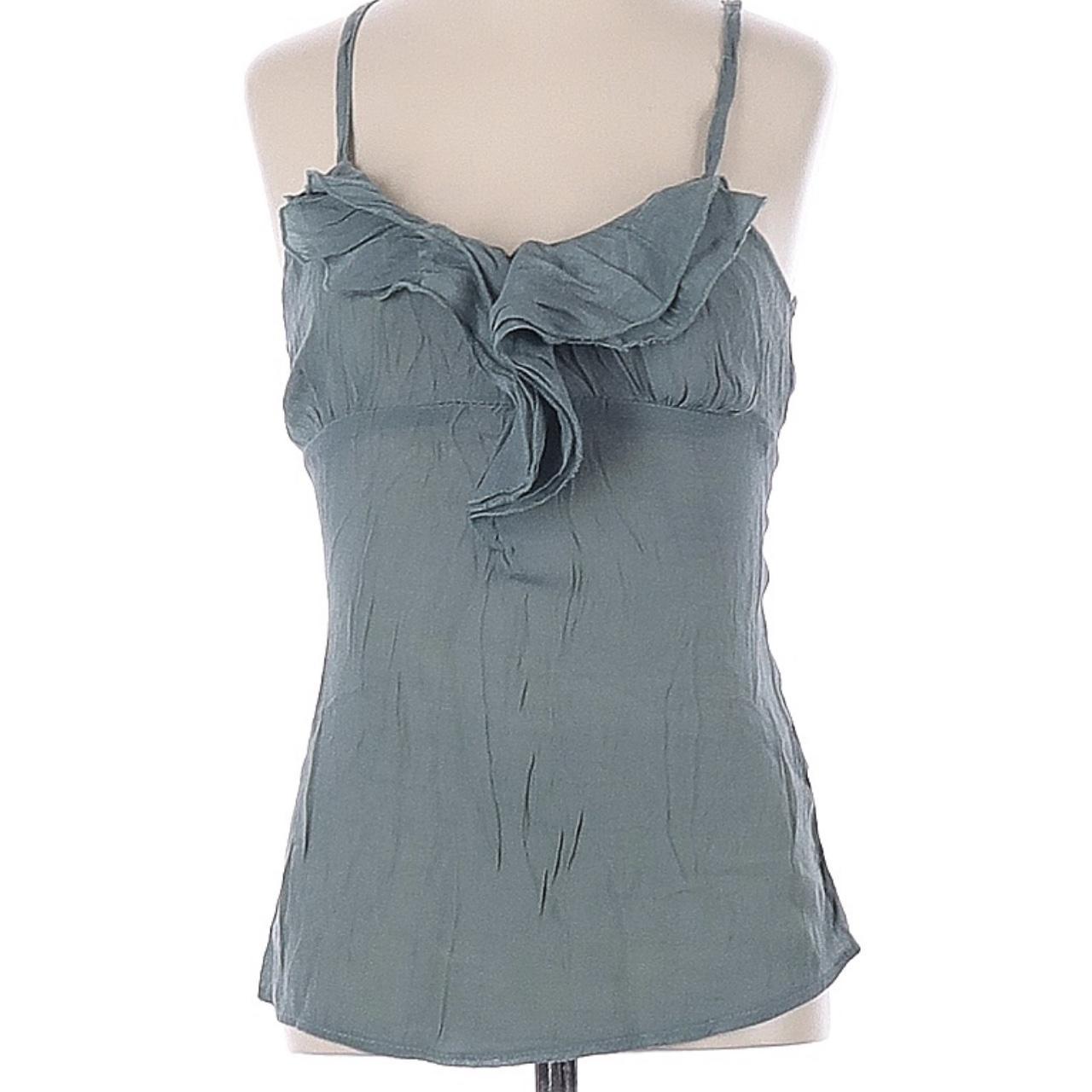 MAX RAVE blueish grey cami - Depop