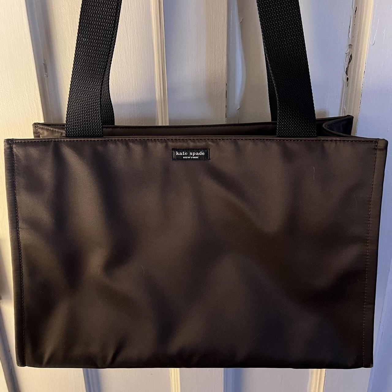 brown kate spade nylon tote bag measures 15” x... - Depop