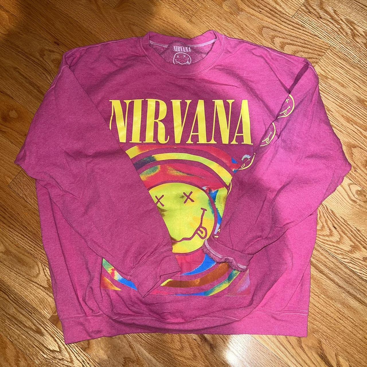 Urban top Outfitters Nirvana pink oversized S/M