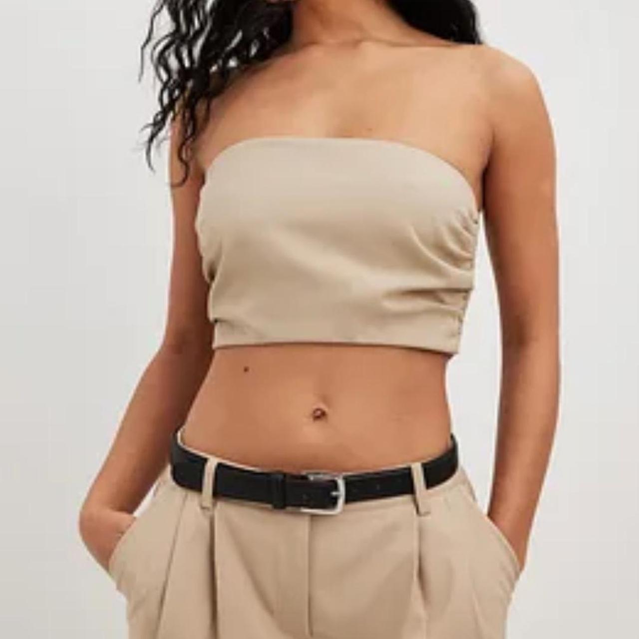 Tailored Tube Top Depop