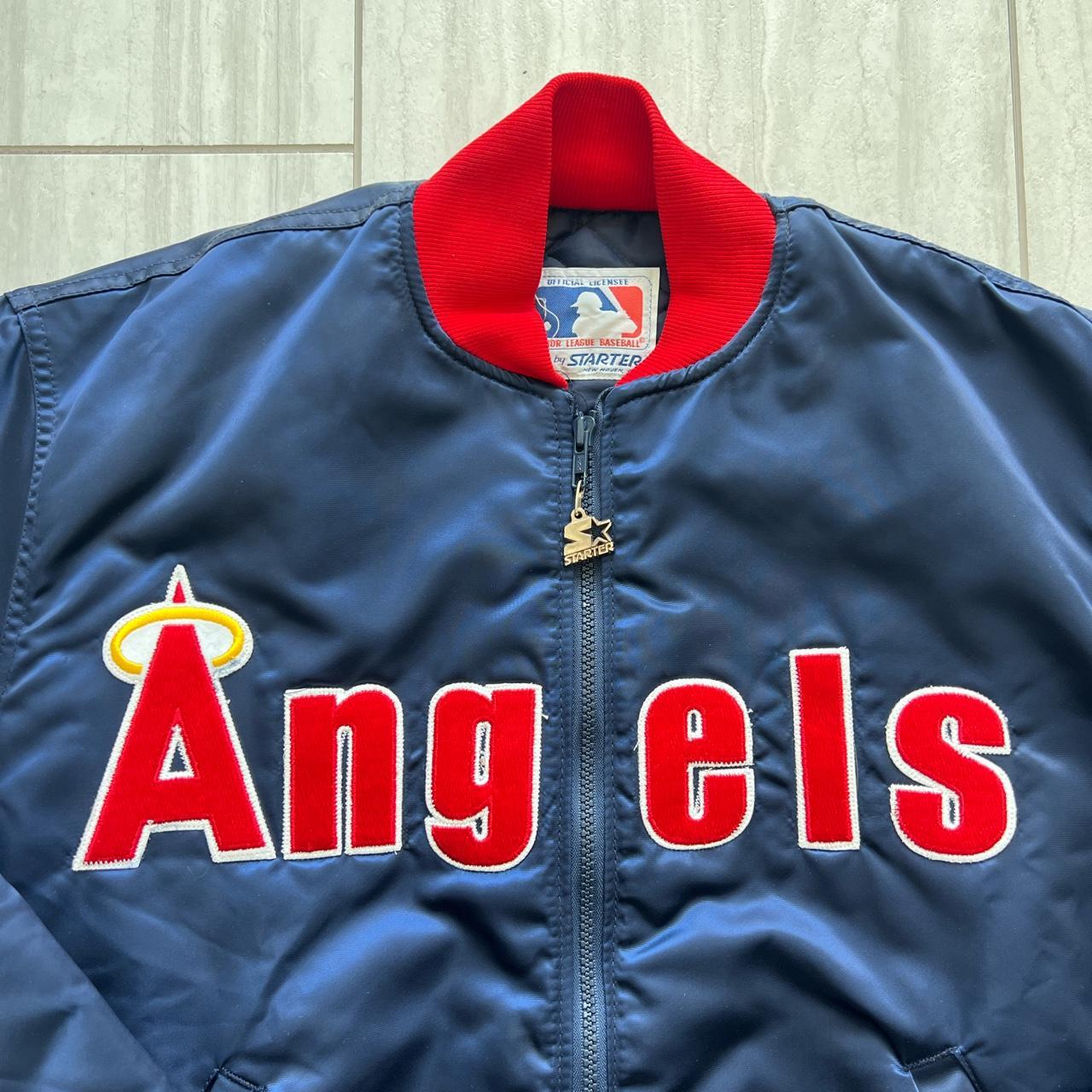 Vintage Starter MLB California Angels Full Zip - Depop