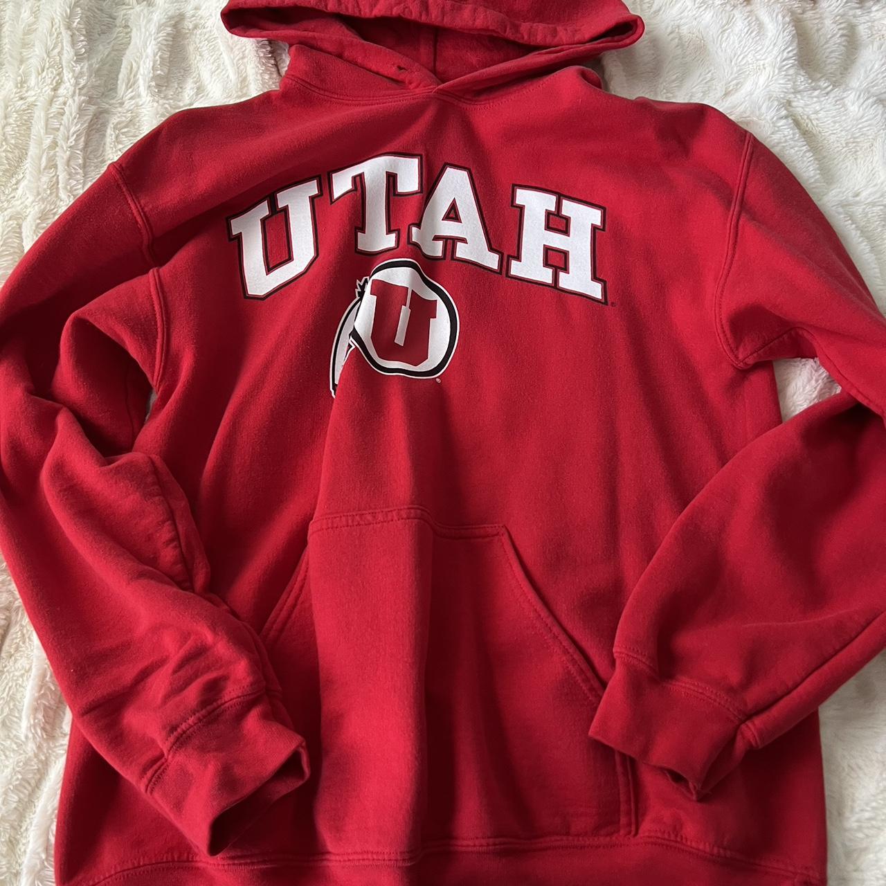 Gildan Women's Red Hoodie | Depop