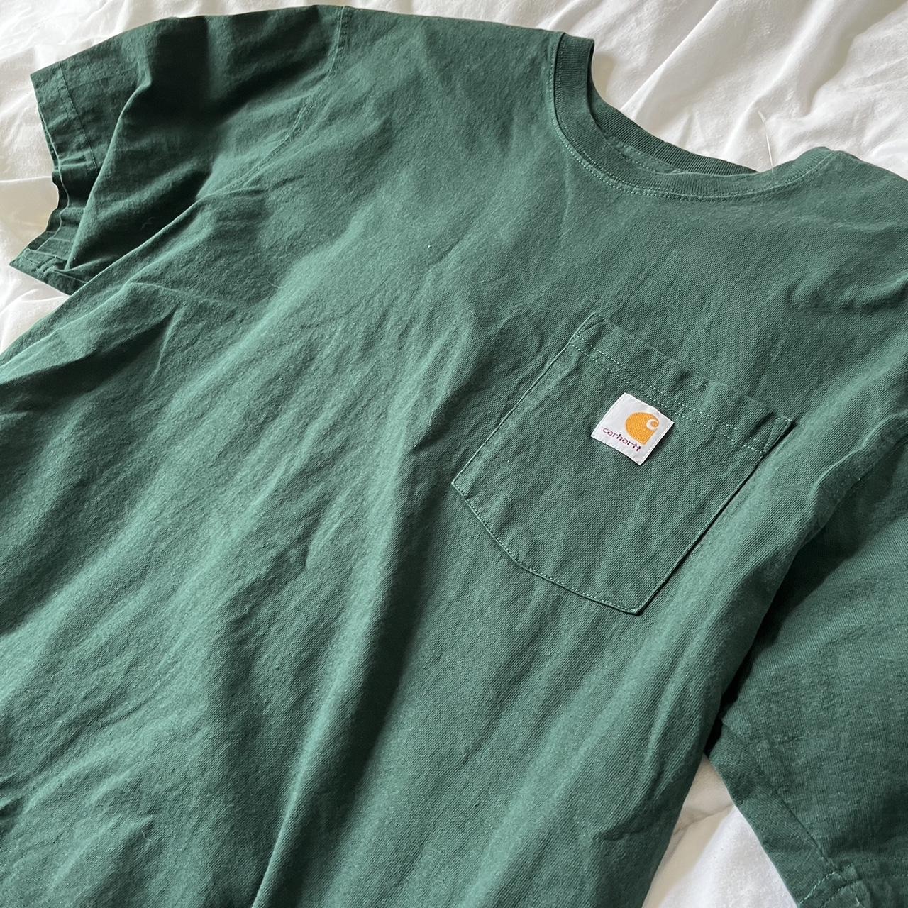 large green men’s carhartt shirt #carhartt... - Depop