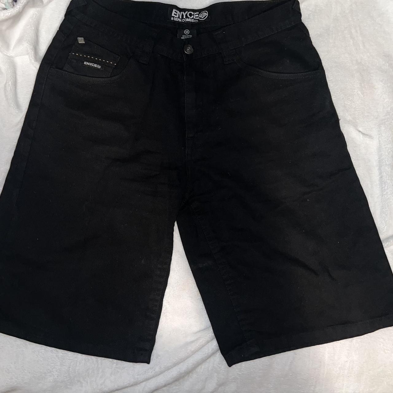 baggy enyce jorts *stain on the bottom in the... - Depop