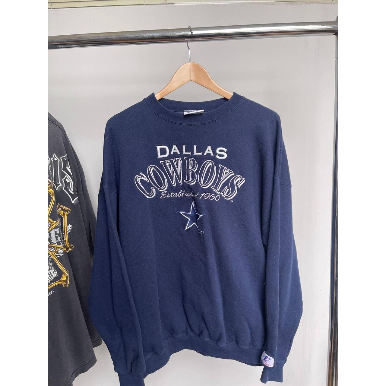 Vintage 90s Dallas cowboys logo 7 nfl crewneck - Depop