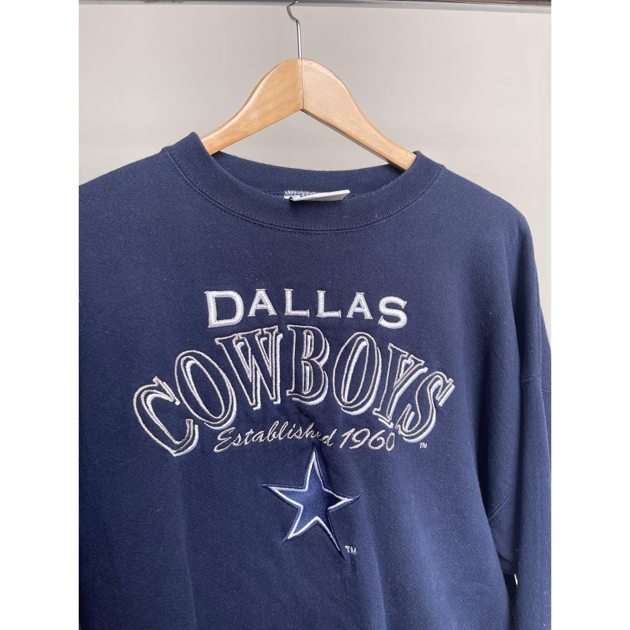 Vintage 90s Dallas cowboys logo 7 nfl crewneck - Depop