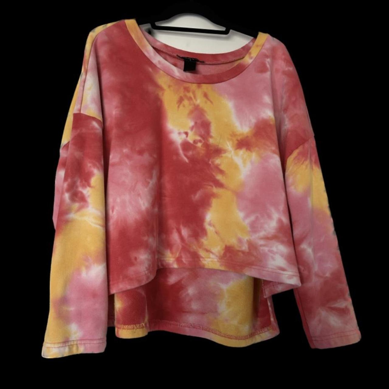Fashion To Figure Women's Yellow and Pink Sweatshirt | Depop