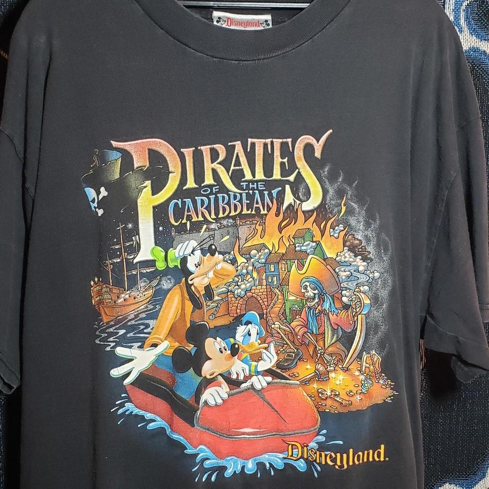 Vintage Disney pirates of the Caribbean shirt, - Depop