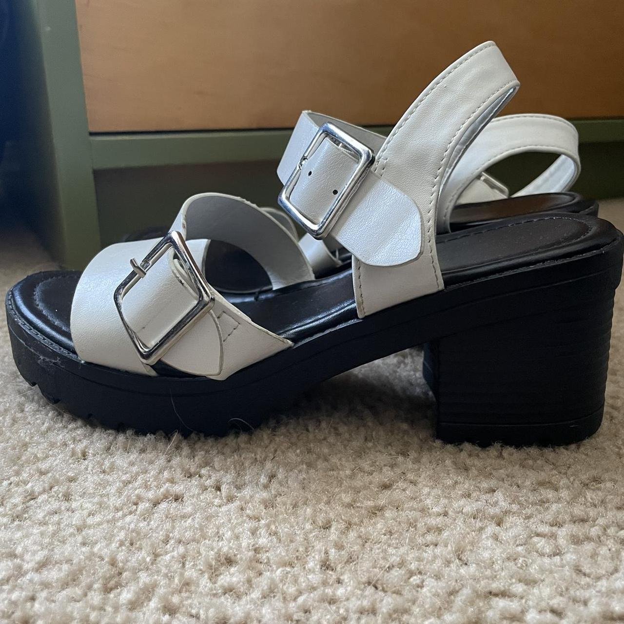 White Strappy High Heels : Target