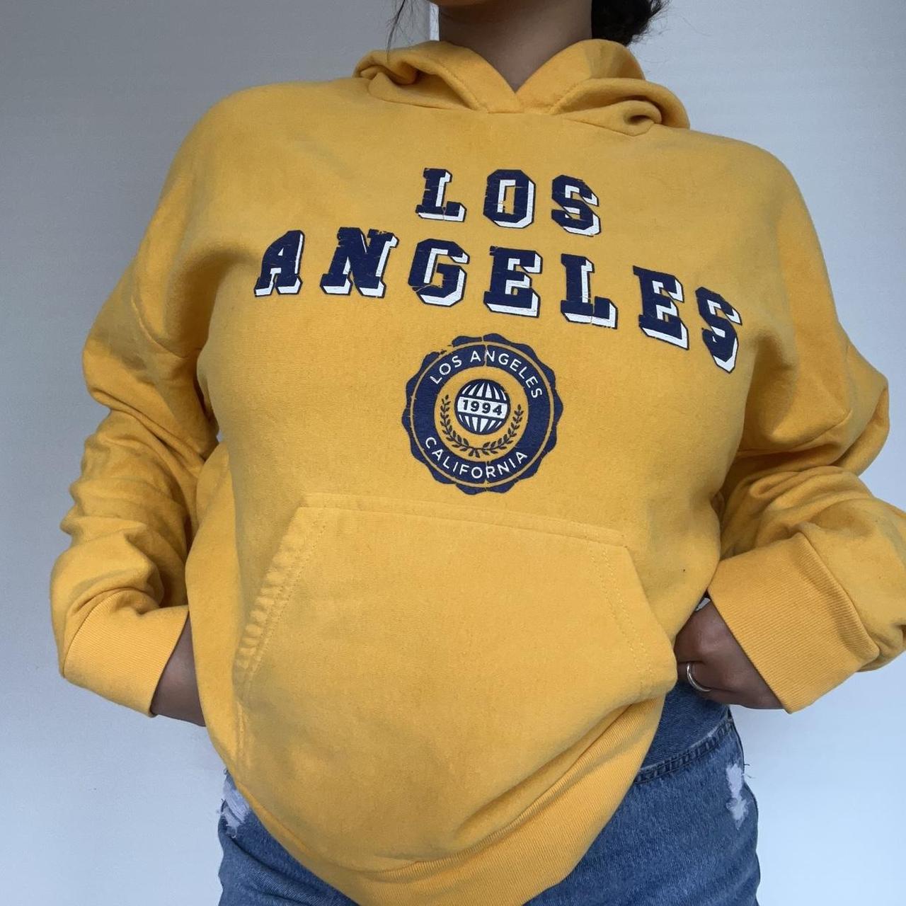 LA Hearts by PacSun Women's Yellow Hoodie Depop