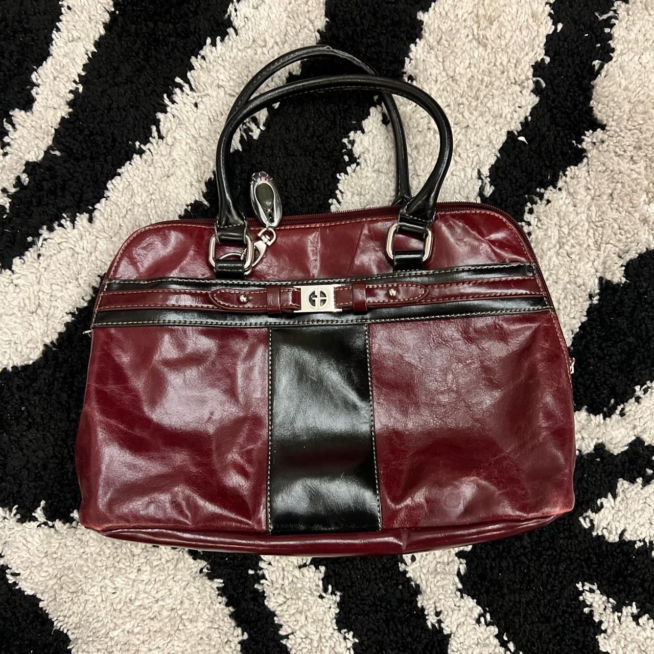 Burgundy Giani Bernini purse vintage purse Depop