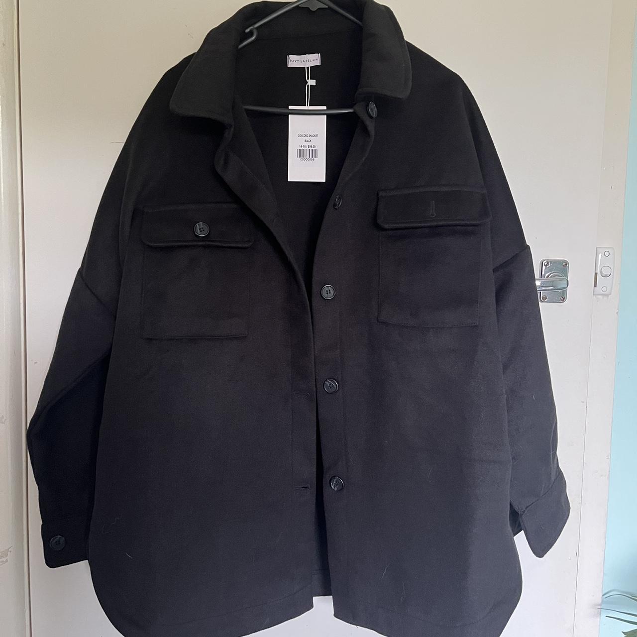 FAYT label black shacket size 14-16 Brand new with... - Depop