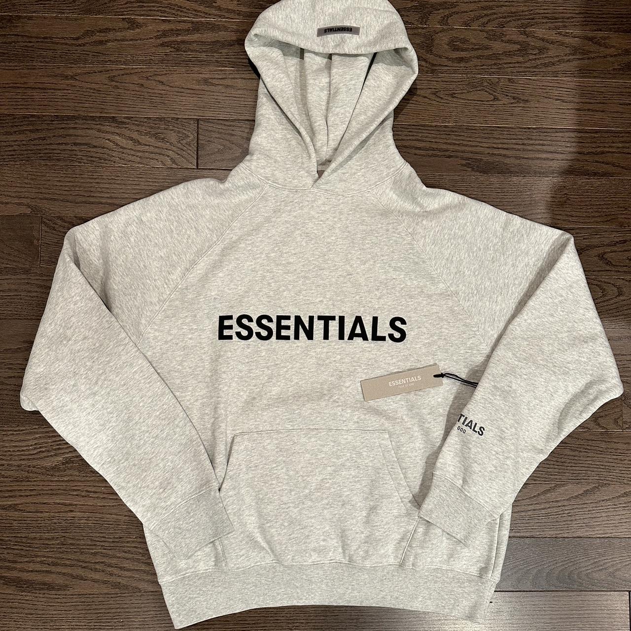 Fear of-god-essential-hoodie - Depop