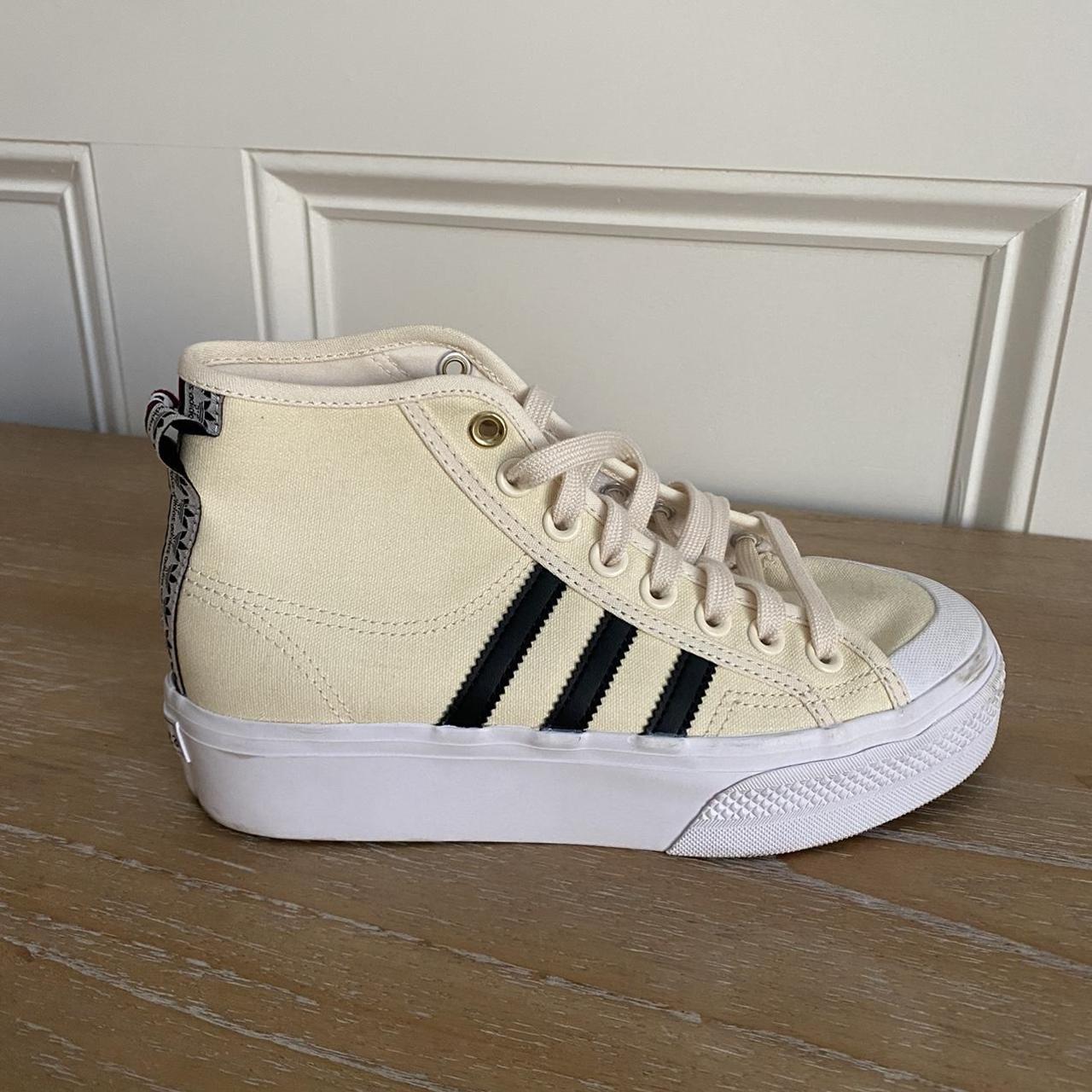 Adidas Women's Cream Trainers Depop