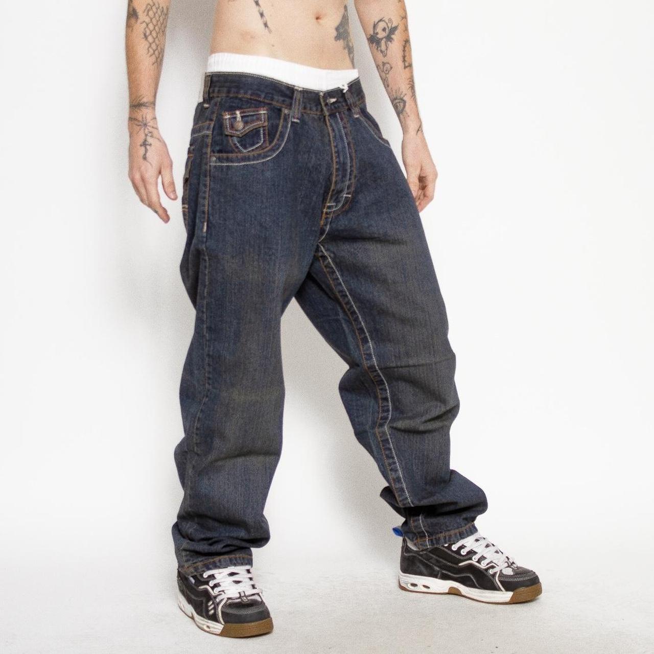 Women Low Waist Cargo Baggy Jeans Y2k Indie Aesthetic Pants