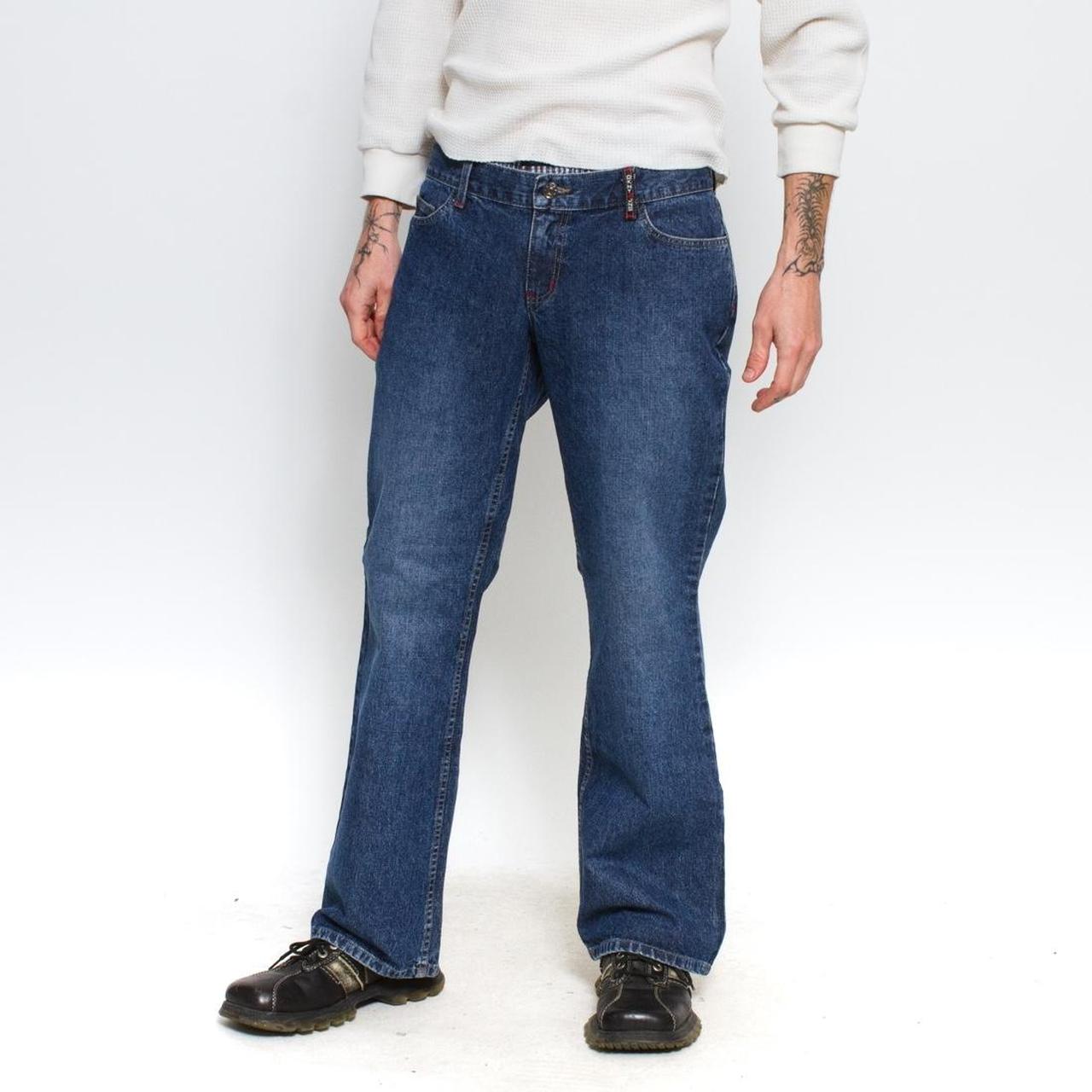 DKNY STRAIGHT WIDE LEG - Relaxed fit jeans - blue/blue denim