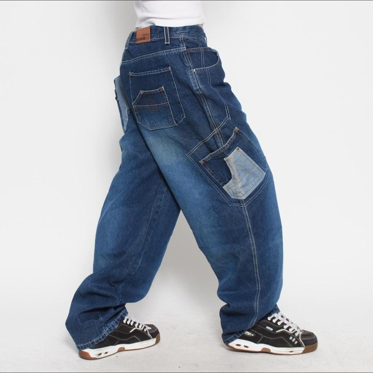 Cultura Men's Navy and Blue Jeans