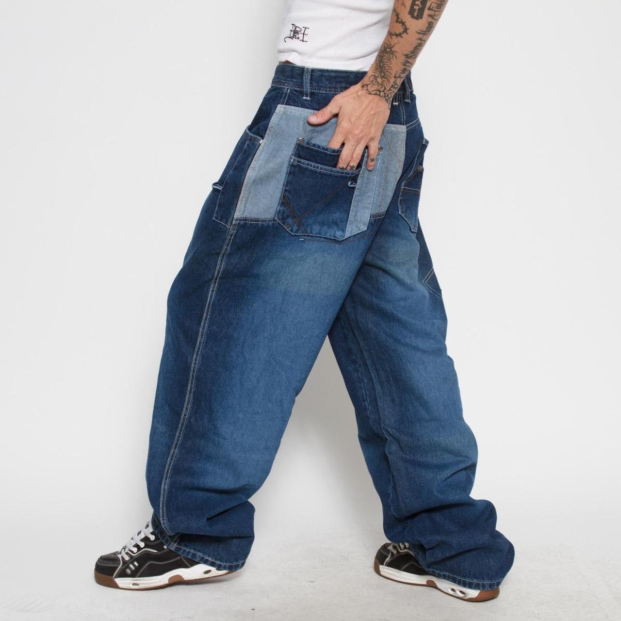Cultura Men's Navy and Blue Jeans (4)