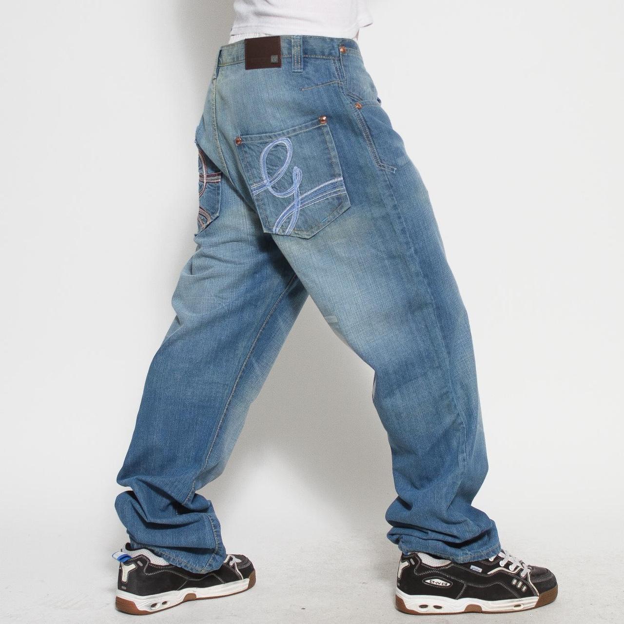 Deadstock 90s denim pants by G Unit. NWT. Blue jean... - Depop