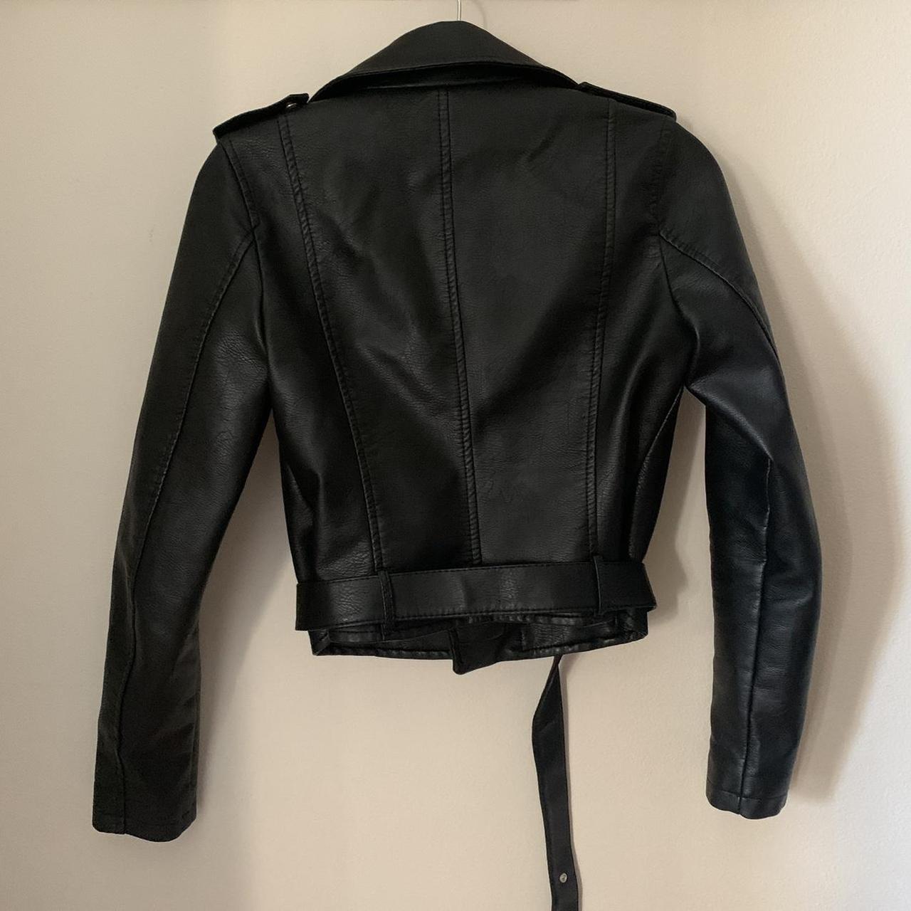 Nasty Gal Women's Black and Silver Jacket | Depop